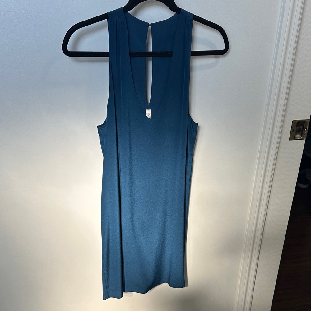 Rory Beca Teal Sleeveless Mini Dress
